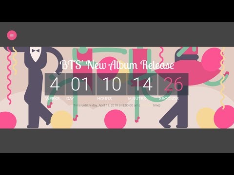 Countdown for BTS' new album "Map of the Soul: Persona"