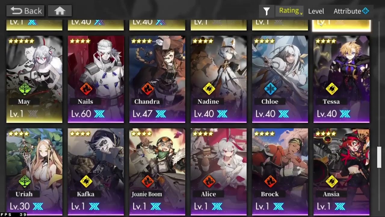 Alchemy Stars 1 year account and 4 alt f2p accounts