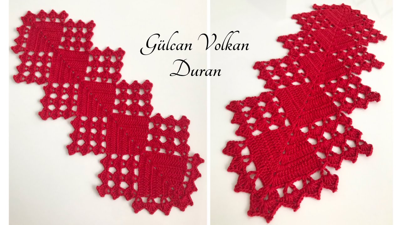 Tığ İşi Örgü Runner Tarifi - Part 3