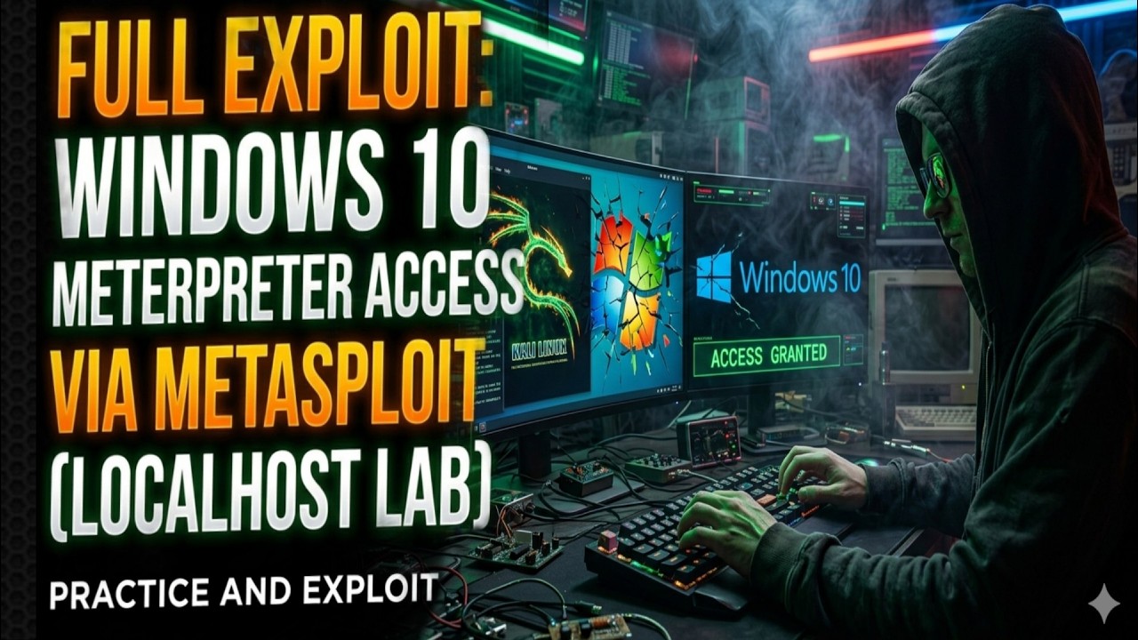 Full Exploit Windows 10 Meterpreter Access via Metasploit Localhost Lab ...