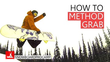 How to Method Grab on a Snowboard - Snowboarding Tricks