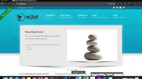 Security Testing tool w3af Demo