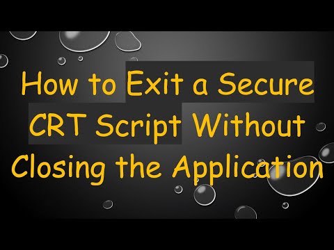 How to Exit