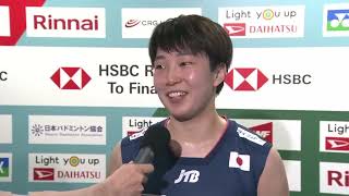 【1回戦インタビュー】山口茜選手｜バドミントン ジャパンオープン2023