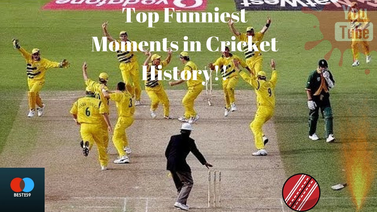 TOP FUNNIEST MOMENTS IN CRICKET HISTORY!! (2017) - YouTube
