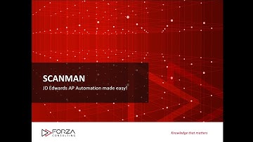 JDE Invoice Automation with SCANMAN