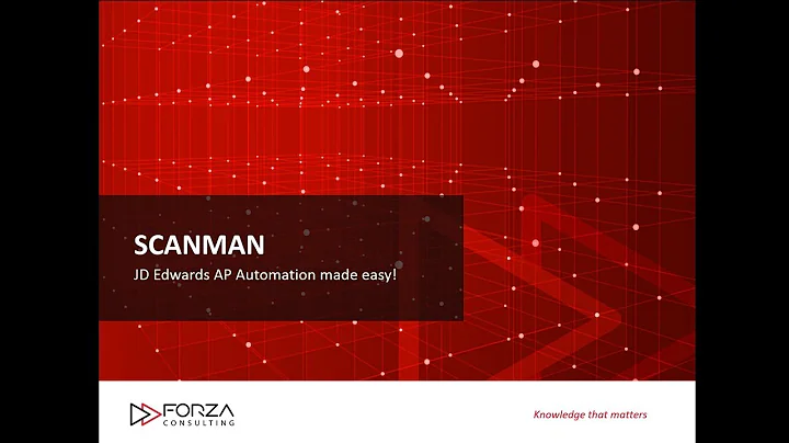 JDE Invoice Automation with SCANMAN