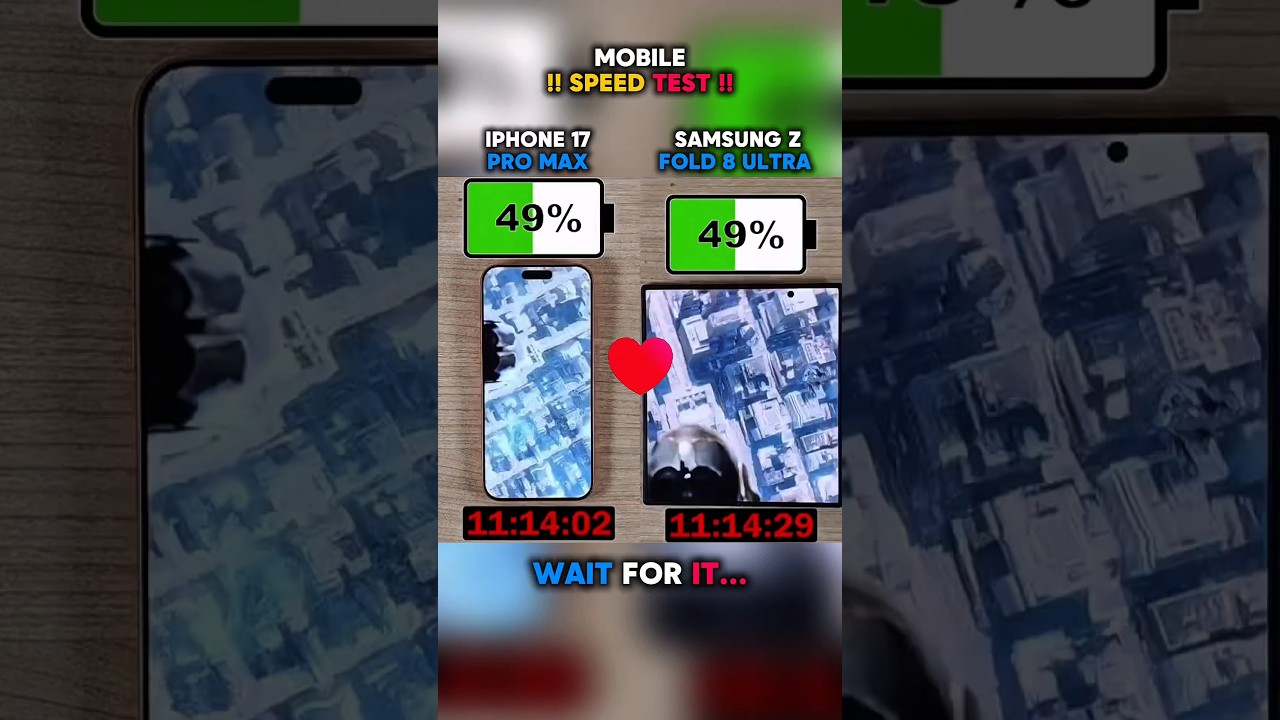 🥶🚀 IPHONE 17 PRO MAX VS SAMSUNG Z FOLD 8 ULTRA BATTERY TEST!!