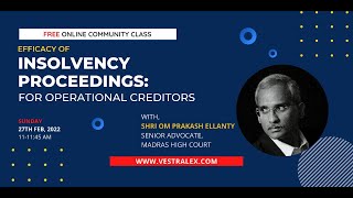 (S02 CC15) Efficacy of Insolvency proceedings for Operational Creditor