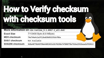 Linux - checksum tools - video 10