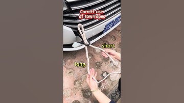 Proper way to use a tow rope #driving #drivinglessons #automobiles #skill #tips #learncar