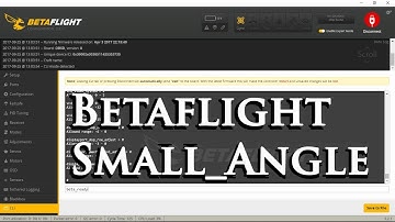 Betaflight CLI Small Angle - As Fast As Possible