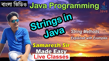 Strings in Java | Java Programming | Bengali