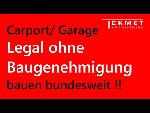 Video: Darf man ohne Genehmigung eine Garage bauen?