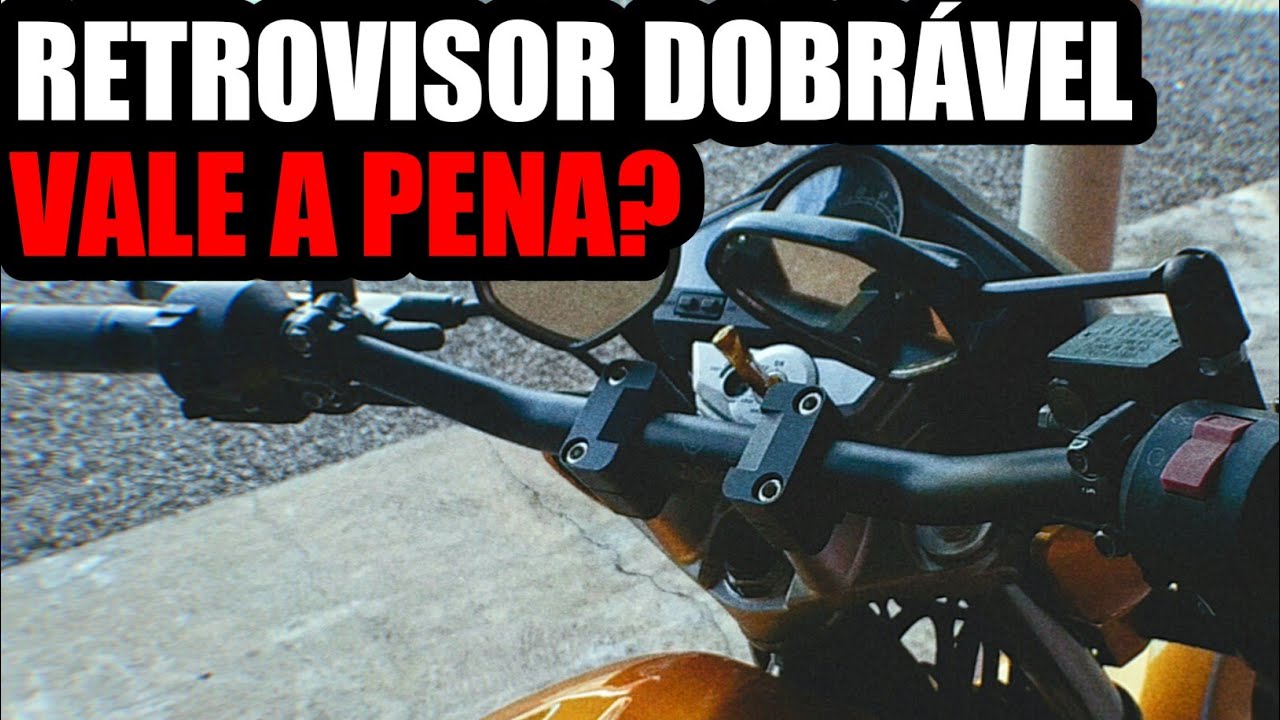 RETROVISOR ARTICULADO " RETRÁTIL " VALE A PENA!? Deixe sua moto chave - retrovisor dobrável 2021