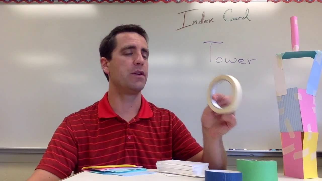 Index Card Tower STEM Activity YouTube