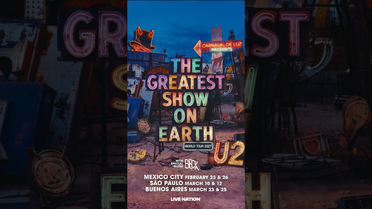THE GREATEST SHOW ON EARTH WORLD TOUR 2027. First stops: Mexico City, São Paulo, Buenos Aires.