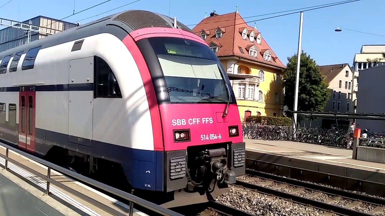 SBB Rabe 514 bei der Ausfahrt in Baden