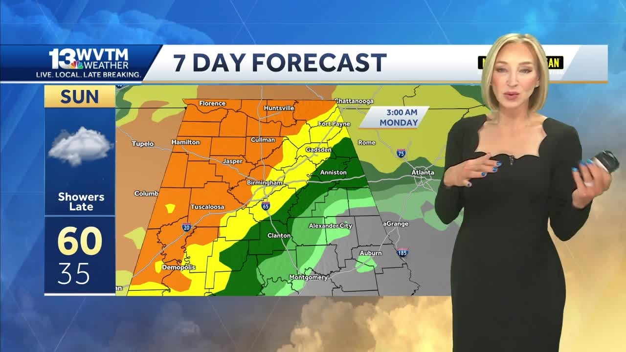 Temperatures gradually warm through the weekend across Central Alabama ...