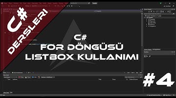 C# Dersleri #4 / For Döngüsü ve Listbox Kullanımı