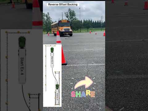 Mundur dengan offset #pengemudibussekolah #berlangganan #videopendek #pelatihancdl #umpanpendek #pendek