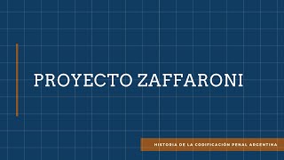 Proyecto Zaffaroni