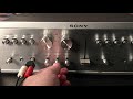 Sony ta1150 vintage hifi amplifier  quick hq direct audio test  antony and the johnsons