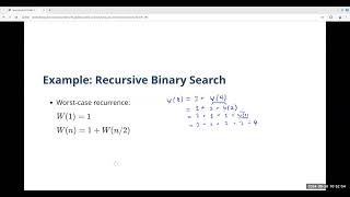 JMU CS 240: Solving Recurrences