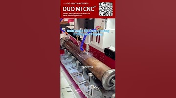 Multi-angle drilling and tapping of oil screen pipes. #cncdrillingmachine #fouraxisdrillingmachine
