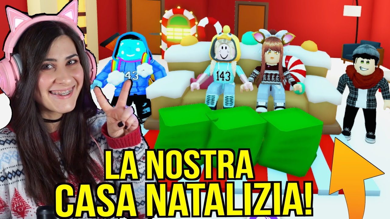 ARREDIAMO la NOSTRA CASA di NATALE con la SQUAD 😂 Roblox ADOPT ME ITA By FrancyDreams
