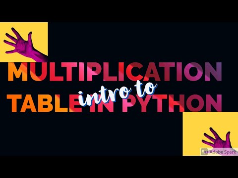 multiplication TABLE