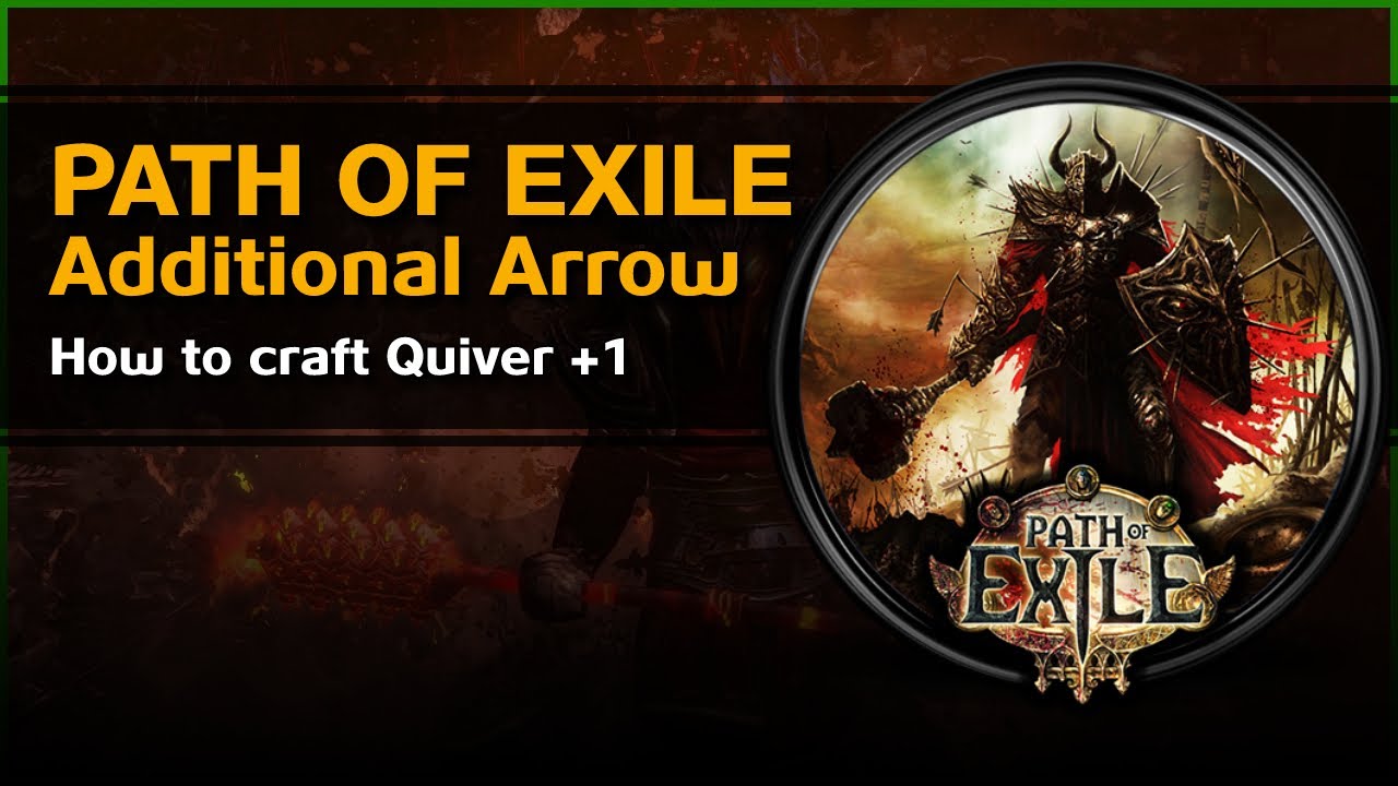 How to craft QUIVER with additional ARROW +1 Path of Exile 🌟