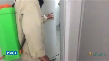 Phun diệt côn trùng tại hành lang căn hộ - Anland Complex