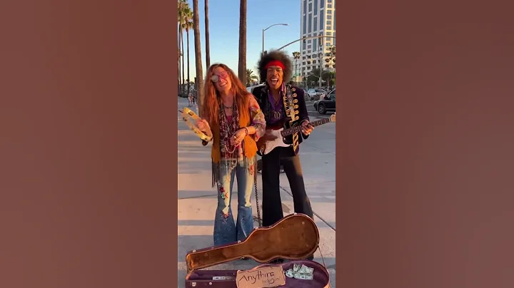 Janis Joplin & Jimi Hendrix Busk in LA for Money