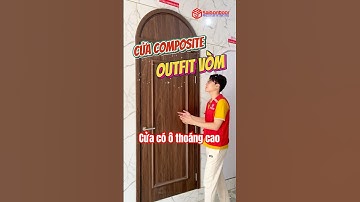 ✅ Mẫu cửa nhựa composite có ô fix ô thoáng cao phía trên, mẫu cửa đẹp cao cấp sang trọng
