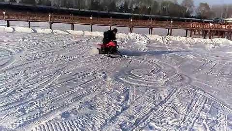 Electric Kids Ride-on Ski/Sled Combo for Snow & Sand