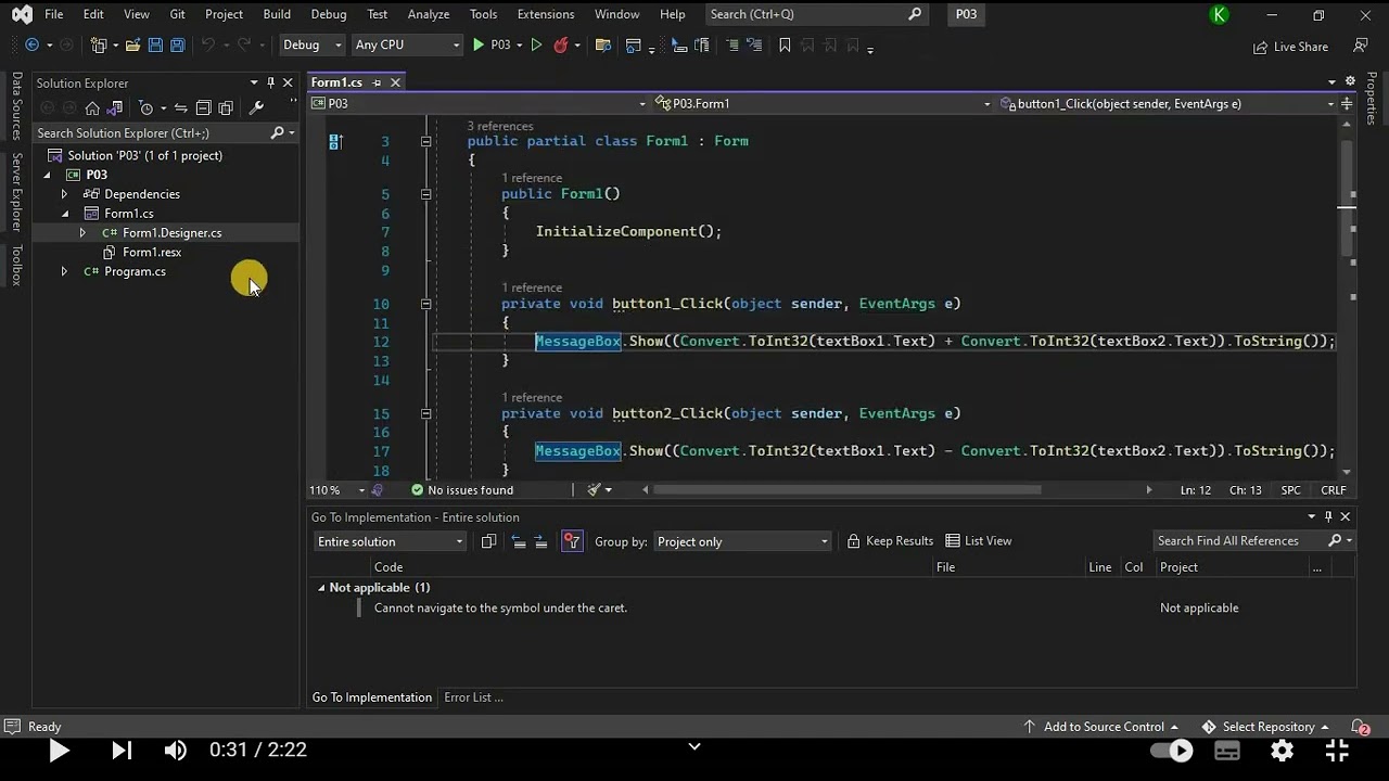 How To Open Form Designer In Visual Studio YouTube How To Open Form Designer In Visual Studio YouTube