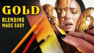 Realistic Gold Effects Without Any Special Pencils? Here's How!