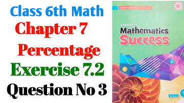 | Class 6th Math Exercise 7.2 Question no 3 | Chapter 7|