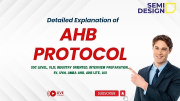 AMBA AHB Protocol Tutorial #vlsi #vlsitraining #verilog #iit