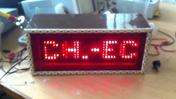 8051 and shift register based moving message dispaly