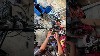 thumb throttle to twist throttle on my stage 2 tillotson stunt mini bike 