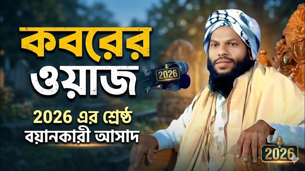 কবরের ওয়াজ ২০২৬ এর শ্রেষ্ঠ বয়ান | কারী সাইদুল ইসলাম আসাদ |  নিউ ওয়াজ