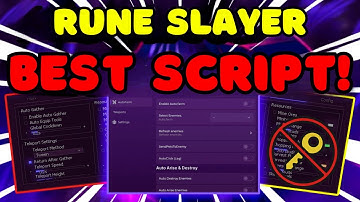 Rune Slayer Script GUI / Hack (GODMODE, AUTOFARM, INSTANT KILL, AND MORE) *NO KEY*