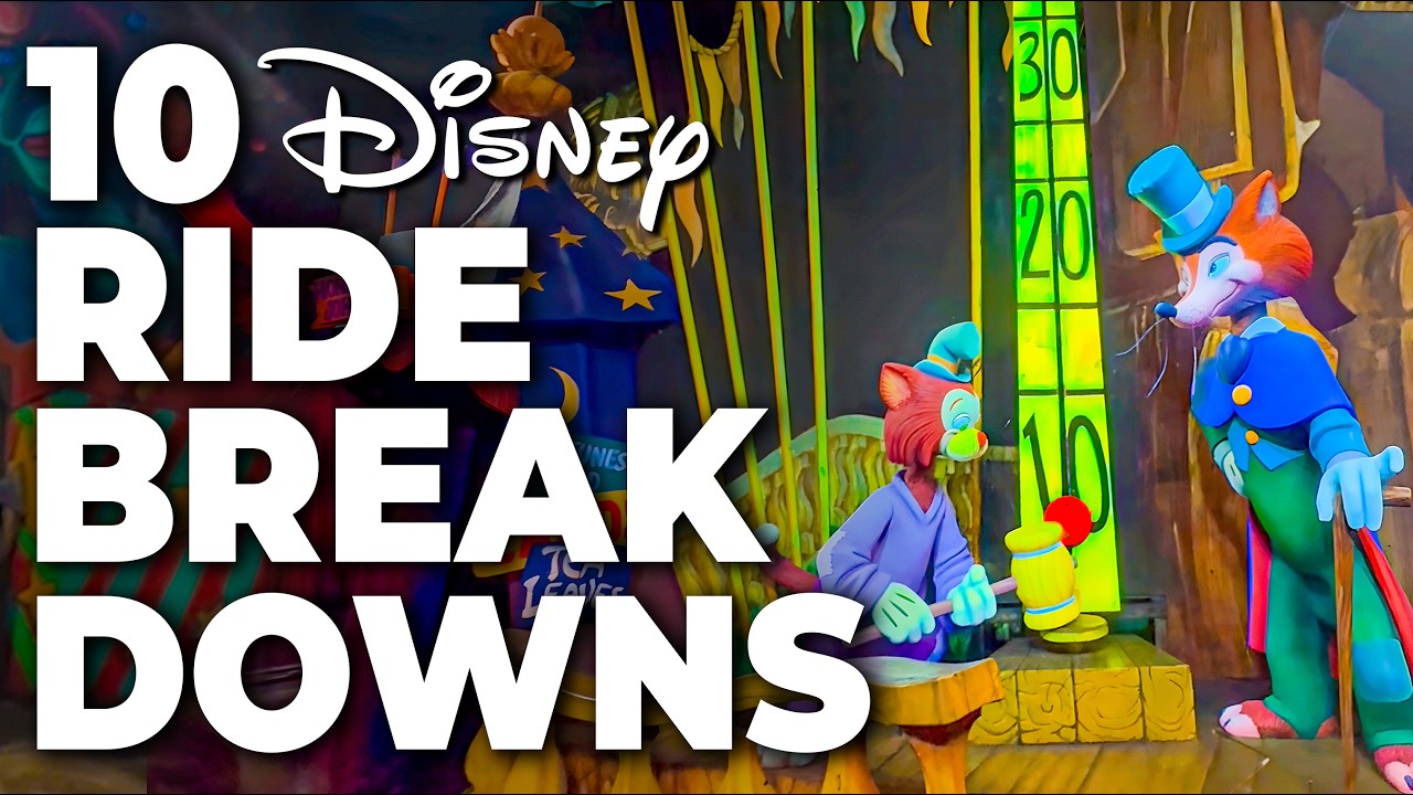 Top 10 Disney Fails, Ride Breakdowns & Malfunctions Pt 16 - Disney Parks Around the World