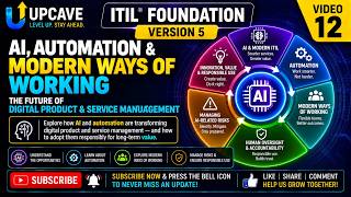 ITIL Foundation Version 5 - AI, Automation & Modern Ways of Working - Video 12 - UPCAVE