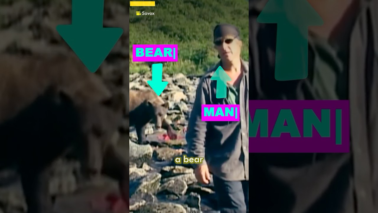 Нападение человека-медведя гризли было заснято на видео |