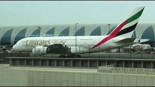 Dubai airport terminal, planes and ...