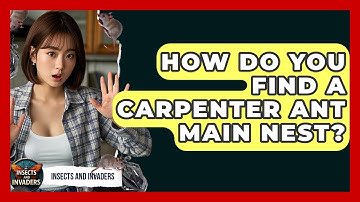 How Do You Find A Carpenter Ant Main Nest? - Insects and Invaders