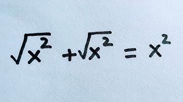 Nice Square Root Math Problem | Math Question | Find the Value of X